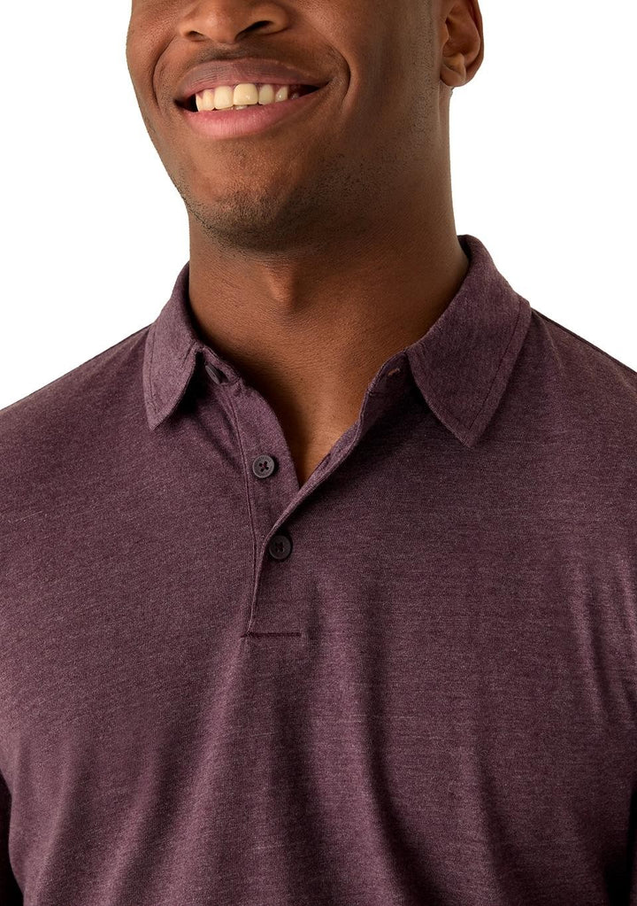 Translation missing: en.Kenneth Cole Polo Shirt Dark Purple Heather Size XL Men's Reg Fit Performance