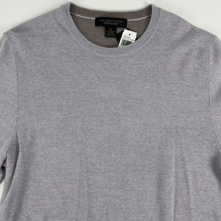Translation missing: en.The Men's Store Merino Wool Blend Crew Neck Sweater Grey-XL