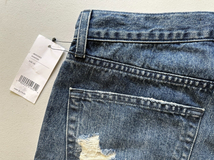 Translation missing: en.J Brand Men's Relaxed Fit Eli Denim Distressed Cut-Off Shorts in Pointer Blue-28