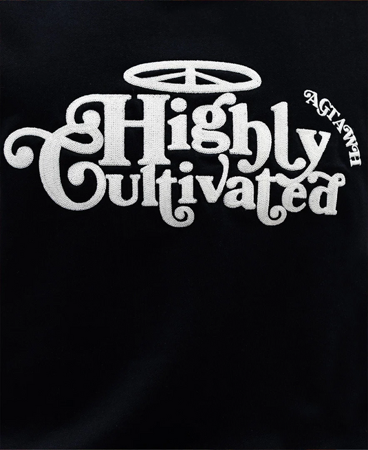 Translation missing: en.AGTAWH Highly Cultivated Sweatshirt Mens Black Cotton French Terry Street Wear-S