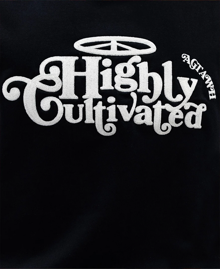 Translation missing: en.AGTAWH Highly Cultivated Sweatshirt Mens Black Cotton French Terry Street Wear-S