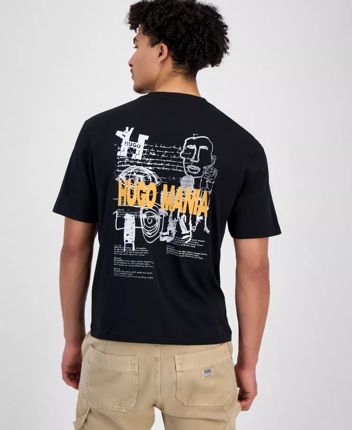Translation missing: en.Hugo Boss Men's Hugo Mania Logo Graphic T-Shirt - Black-2XL