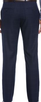 Translation missing: en.Perry Ellis Men's Slim-Fit Flat Front Dress Pants in Navy-33x32