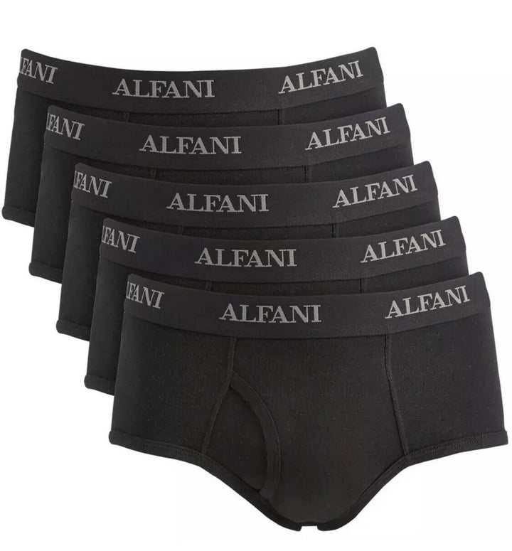 Translation missing: en.Alfani Men's Clasic Briefs Size Small Black Combed Cotton Soft Feel Double Pouch