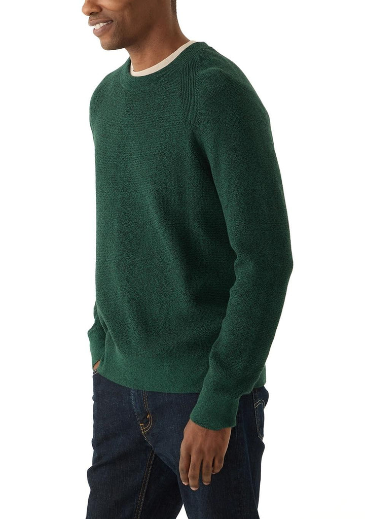 Translation missing: en.Michael Kors Mouline Sweater Dark Emerald Size Medium  Men's Modern-Fit Textured