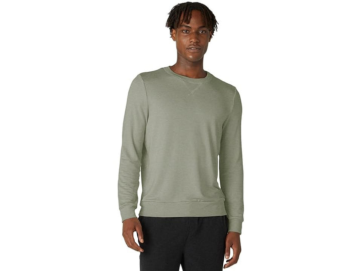 Translation missing: en.Beyond Yoga Mens Always Beyond Pullover in Gray Sage-Medium