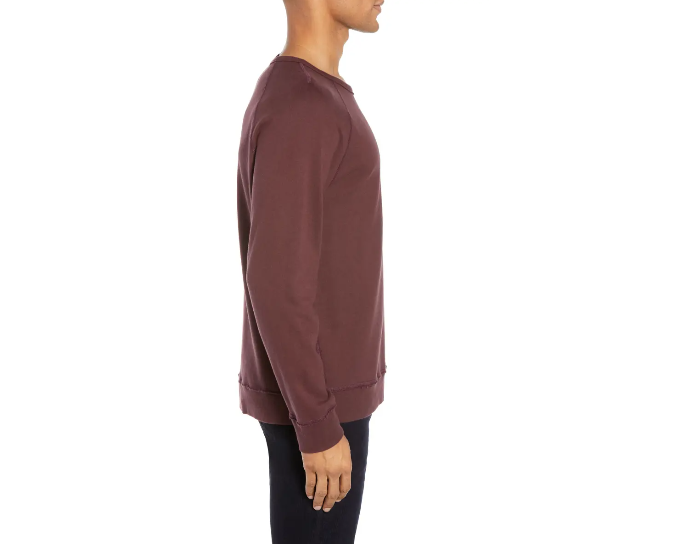 Translation missing: en.Adriano Goldschmied Sulfur Rich Carmine Siris Raglan Sweatshirt-Size XL