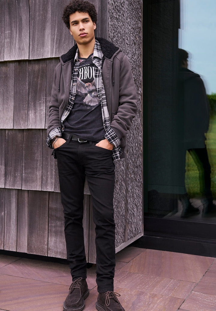Translation missing: en.Buffalo David Men's Tizro Southbound Graphic Cotton T-Shirt - Black-Medium