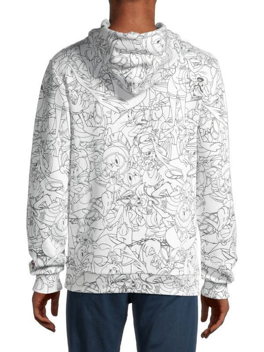 Translation missing: en.Eleven Paris Men's Space Jam A New Legacy Tune Squad Hoodie in White-Size XL