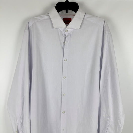 Translation missing: en.Hugo by Hugo Boss Men's Kason All Cotton Slim-Fit Dress Shirt Open White-18
