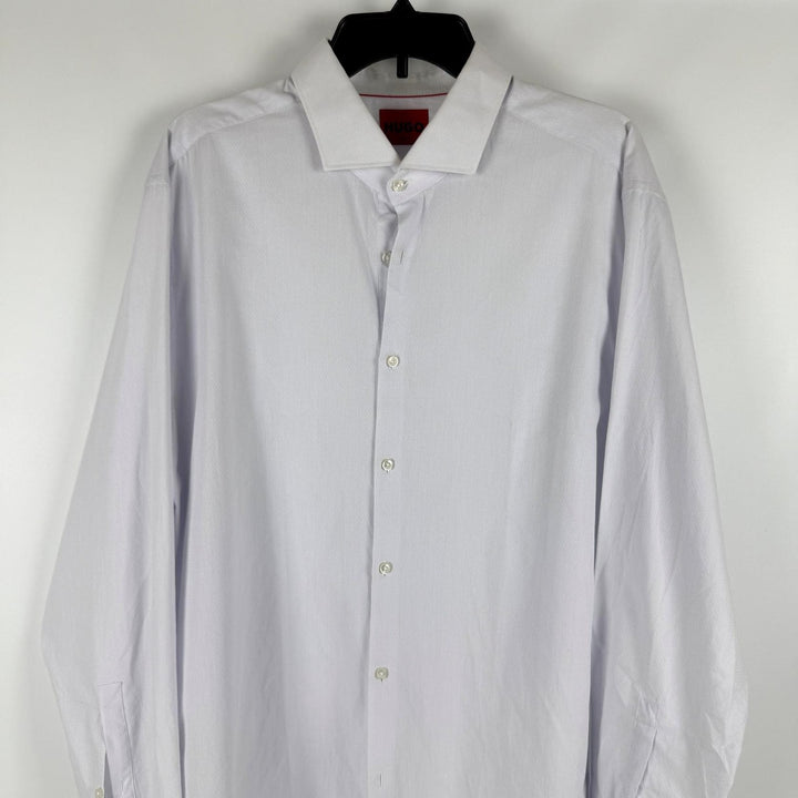 Translation missing: en.Hugo by Hugo Boss Men's Kason All Cotton Slim-Fit Dress Shirt Open White-18
