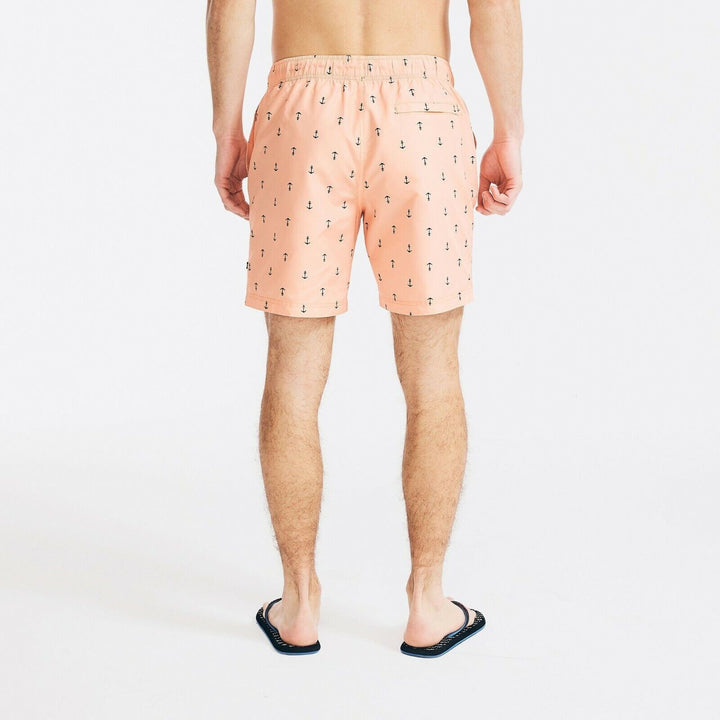Translation missing: en.Nautica Men's Quick-Dry Anchor-Print 8" Swim Trunks In Guava Punch-2XL