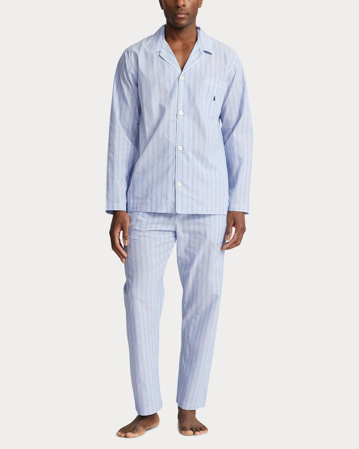 Translation missing: en.Polo Ralph Lauren Mens Big &amp; Tall Blue Men's Pajama Top - Andrew Stripe-1XLT