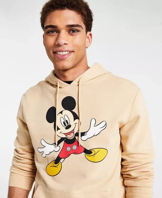 Translation missing: en.Hybrid Apparel Men's Classic Mickey Hoodie Sweatshirt in Sand-Medium