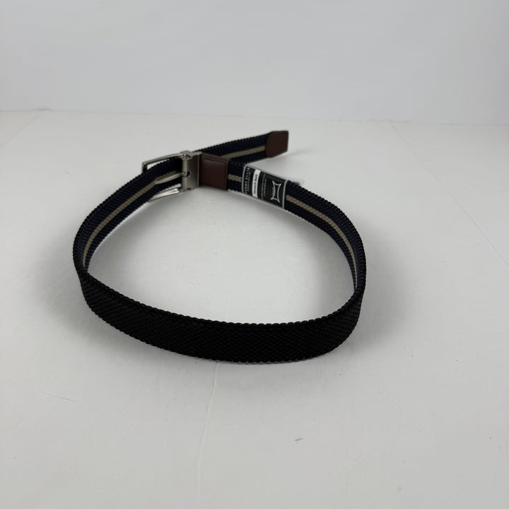 Translation missing: en.Perry Ellis Portfolio Men's Woven Webbed  Reversible Belt Black Blue-Size 32