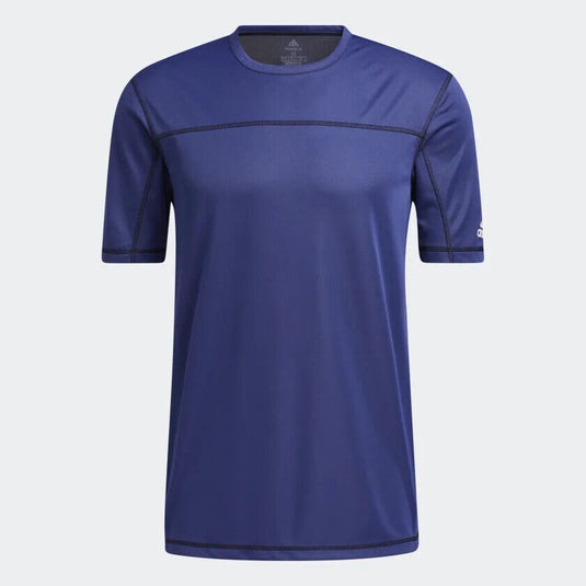 Translation missing: en.adidas Men's PrimeBlue Run For the Oceans T-Shirt Semi Night Flash Melange-Med