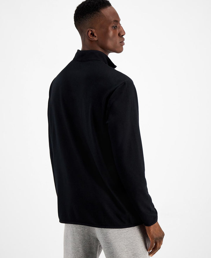 Translation missing: en.International Concepts Men's Half-Zip Sweatshirt Deep Black-Small