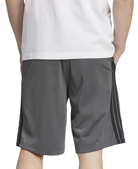 Translation missing: en.adidas Men's Essentials Three-Stripes 10" Tricot Training Shorts Grey-Small