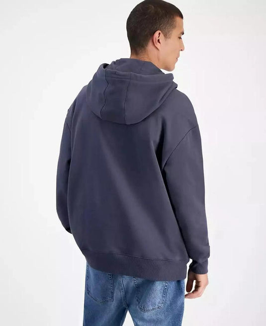 Translation missing: en.Mode of One Men's Relaxed-Fit Fleece Hoodie Ebony Grey-Small