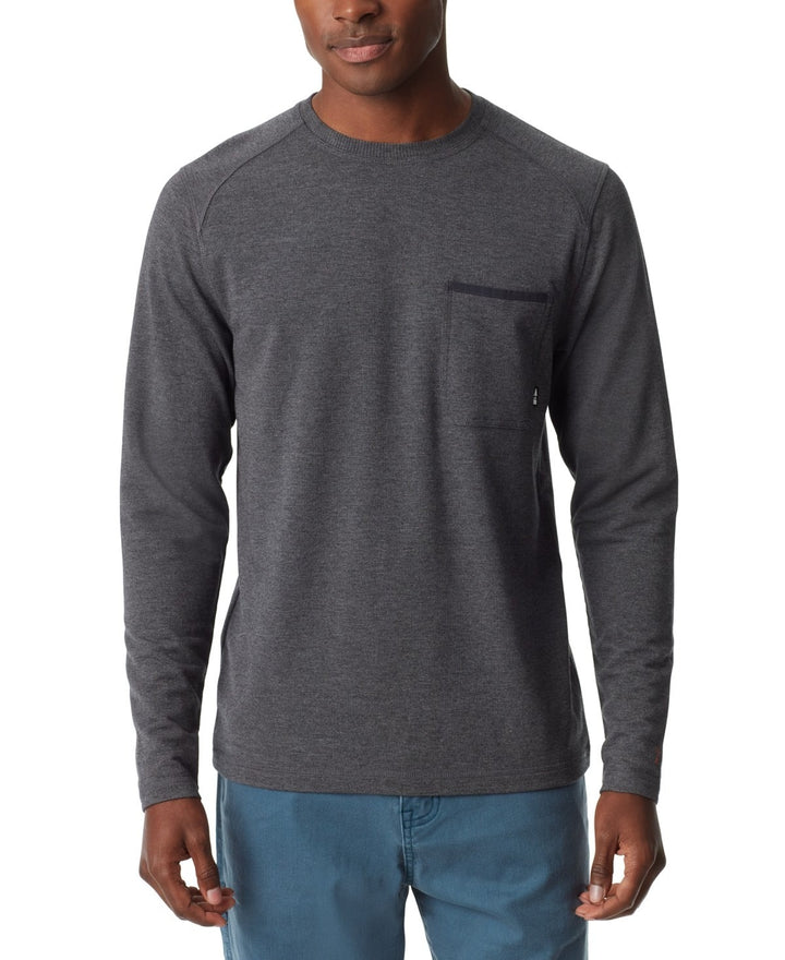 Translation missing: en.Bass Outdoor T-Shirt Men's Size Small Black Beauty Long-Sleeve Ribbed Pocket
