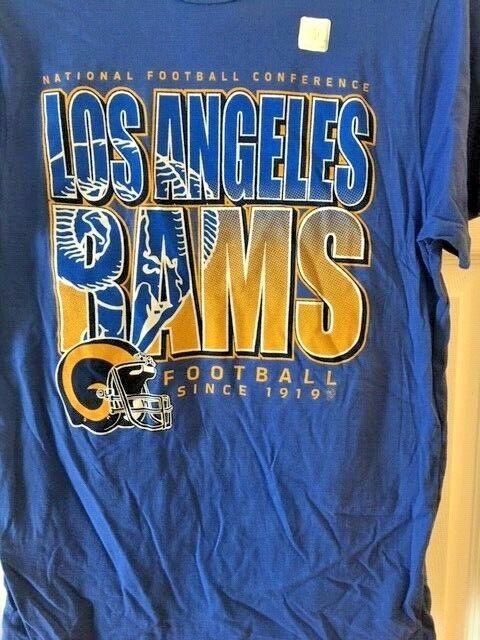 Translation missing: en.Junk Food NFC Los Angeles Rams Football Since 1919 Graphic T-Shirt Blue-Medium