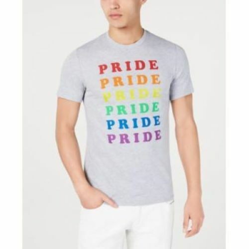 Translation missing: en.Inc Unisex Rainbow Pride Graphic T-Shirt Heather Gray Size Small