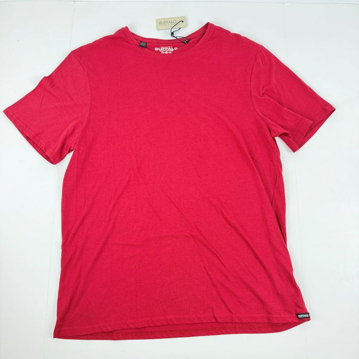 Translation missing: en.Buffalo David Bitton Men's Classic-Fit Solid T-Shirt - Red-XL