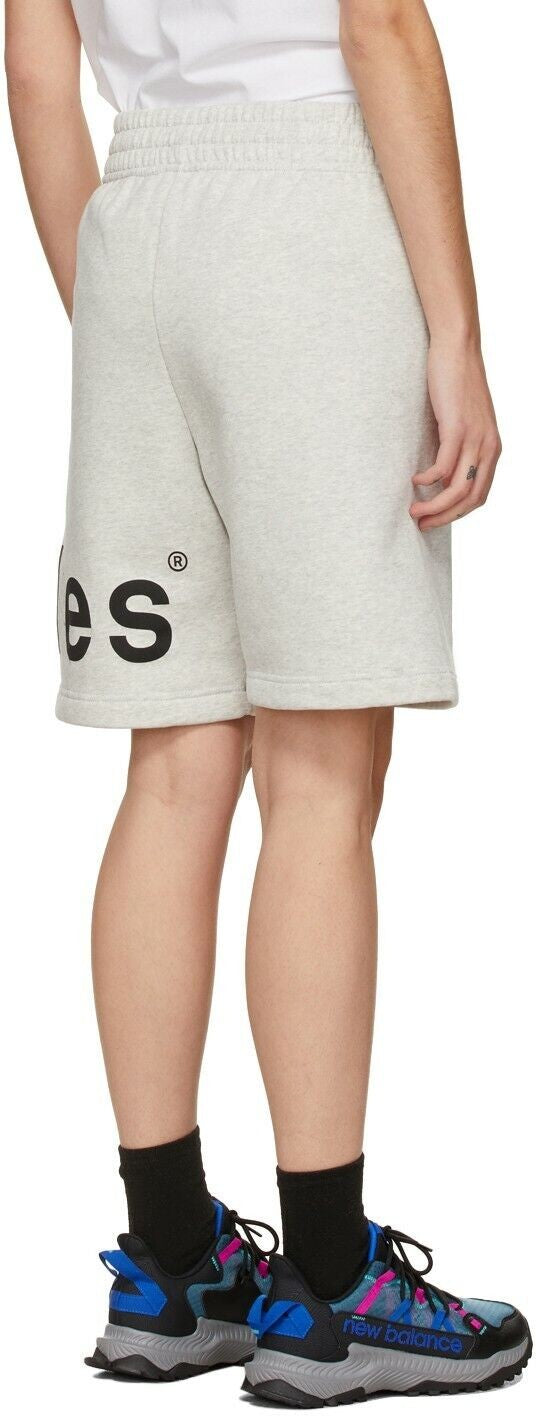 Translation missing: en.Etudes Tempera Men's Organic Cotton Logo Shorts in Heather Gray-Size Large