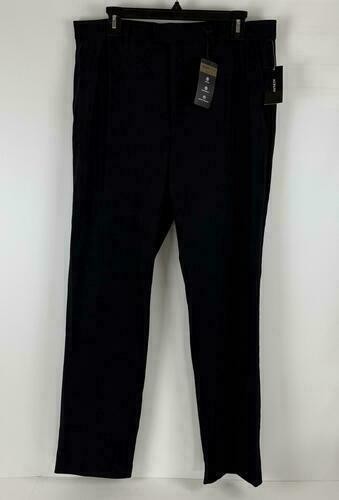 Translation missing: en.Alfani Alfatech Men's Classic-Fit Solid Stretch Dress Pants Deep Black-38x30