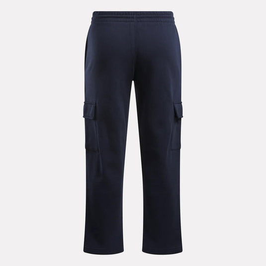 Translation missing: en.Reebok Mens Identity Cargo Pant Size Small Vector Navy Small Logo  Elastic Waist
