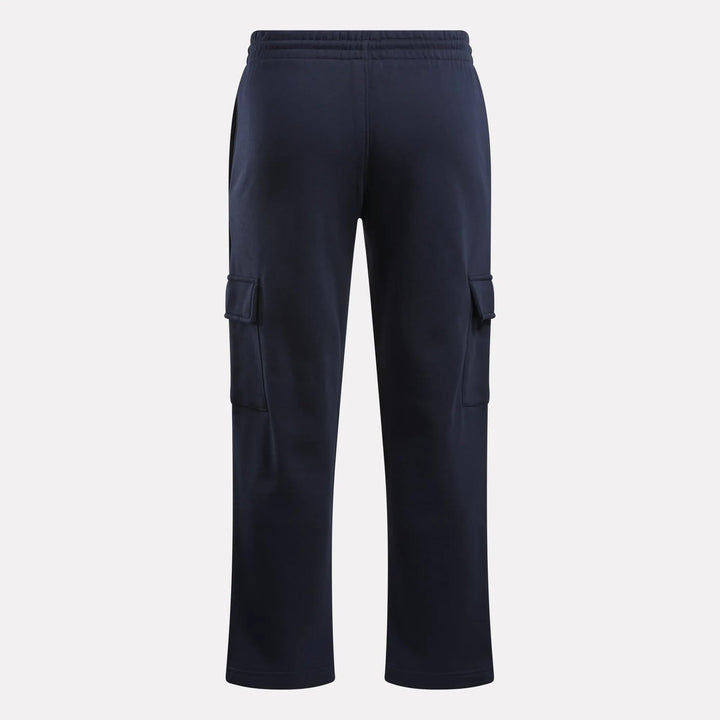 Translation missing: en.Reebok Mens Identity Cargo Pant Size Small Vector Navy Small Logo  Elastic Waist
