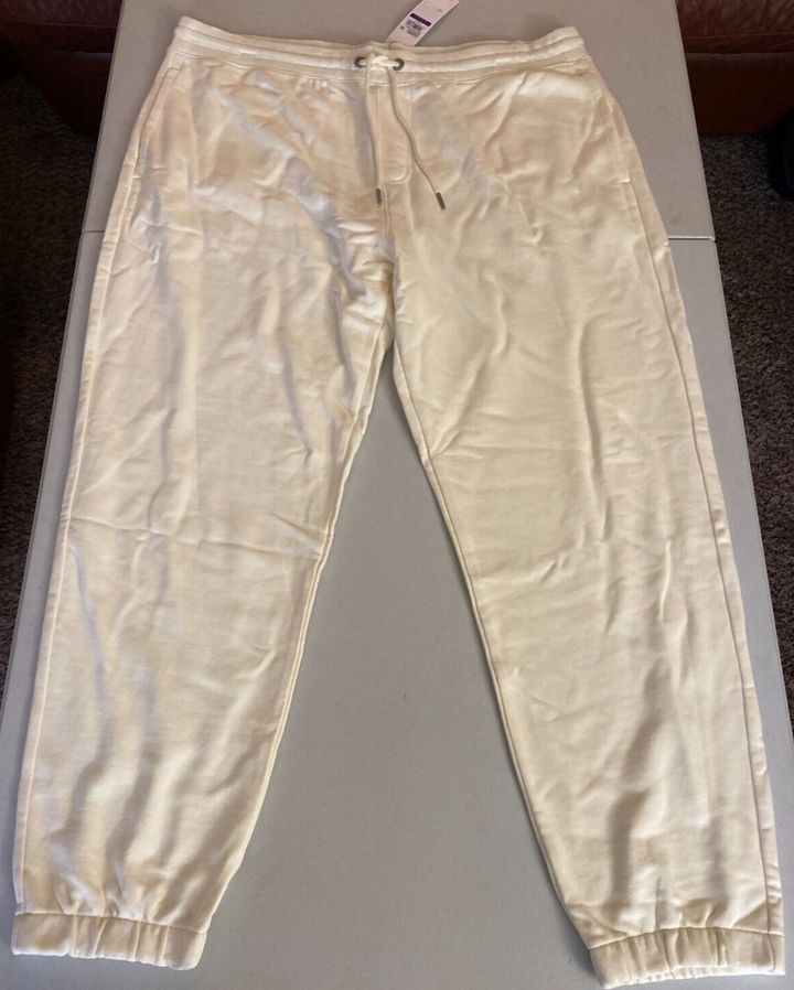 Translation missing: en.Calvin Klein Men's French Terry Jogger in Papyrus 40FM285102-2XL
