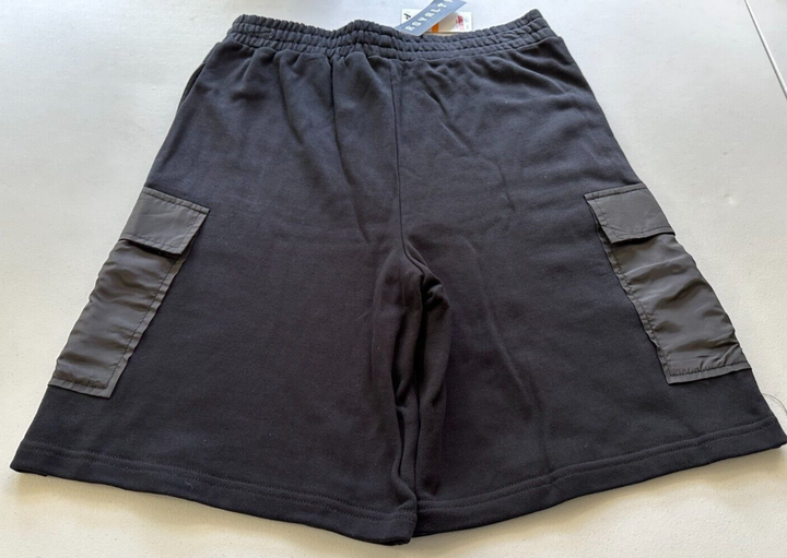 Translation missing: en.Royalty by Maluma Men's Relaxed-Fit Mixed-Media 9-1/2 Utility Shorts Black-XL
