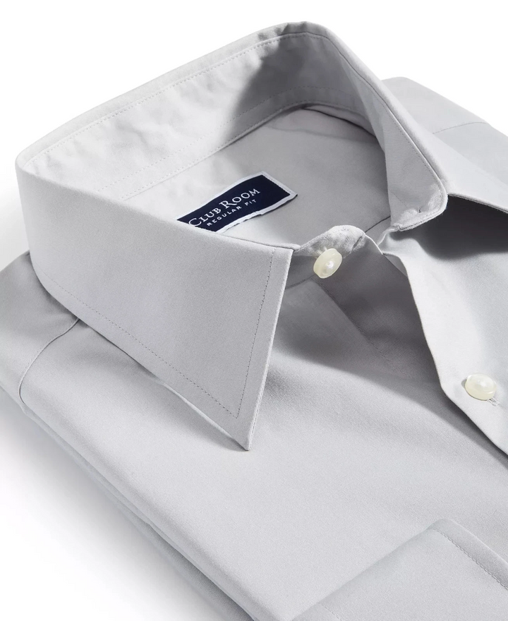 Translation missing: en.Club Room Men's Regular-Fit Dress Shirt Misty Harbor Gray-14-14.5 32/33