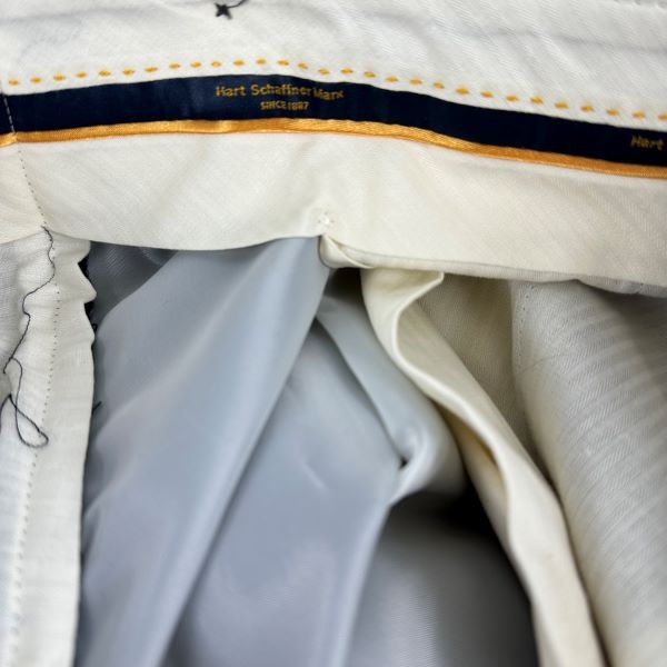 Translation missing: en.Hart Schaffner Marx Men's Chicago Classic Fit Wool Suit Pants Navy-32 Unhemmed