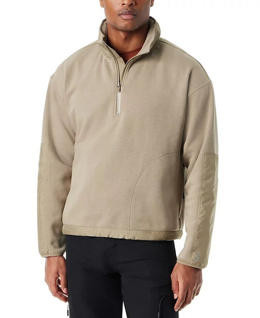 Translation missing: en.Bass Outdoor Sweatshirt Men's Size 2XL Green Reg-Fit Convertible Hood 1/4-Zip