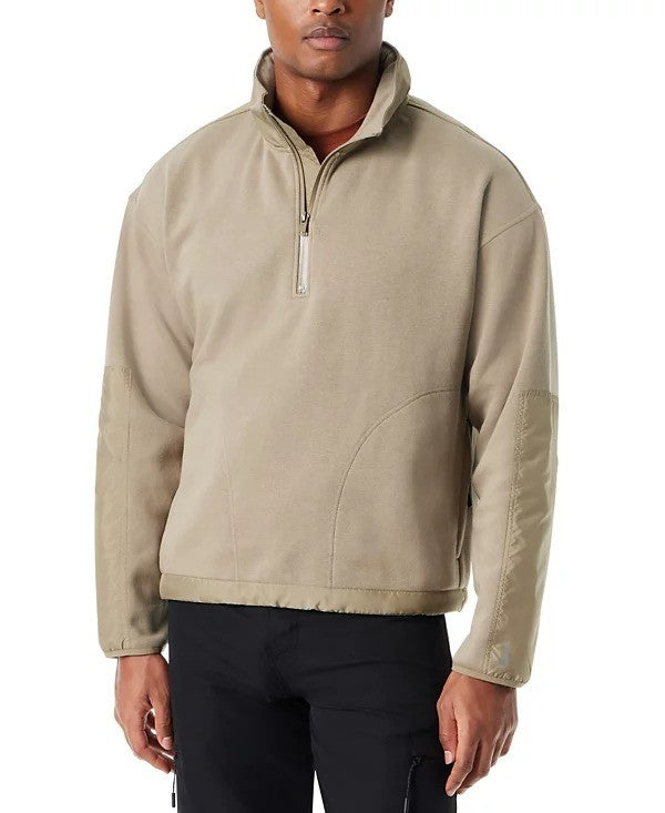 Translation missing: en.Bass Outdoor Sweatshirt Men's Size 2XL Green Reg-Fit Convertible Hood 1/4-Zip