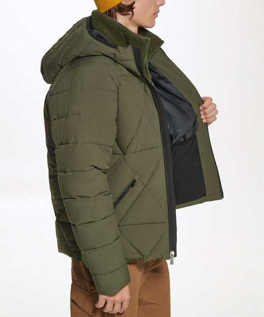 Translation missing: en.Bass Outdoor Men's Glacier Hiking Jacket in Forest Night Green-Size Medium