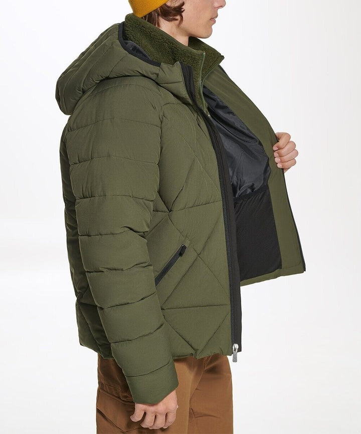 Translation missing: en.Bass Outdoor Men's Glacier Hiking Jacket in Forest Night Green-Size Medium
