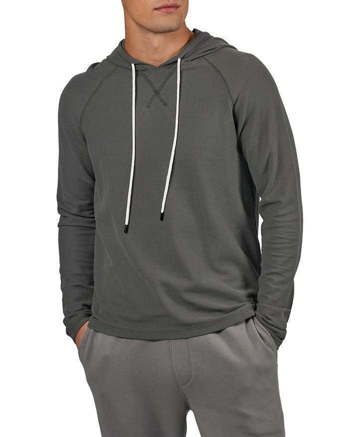 Translation missing: en.ATM Anthony Thomas Melillo Men's Pique Pullover Hoodie in Storm-Size Small