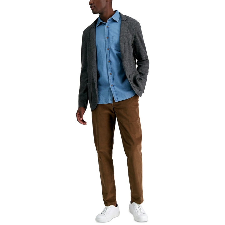 Translation missing: en.Kenneth Cole Reaction Men's Slim-Fit Stretch Corduroy Pants Camel KC80123-34x30