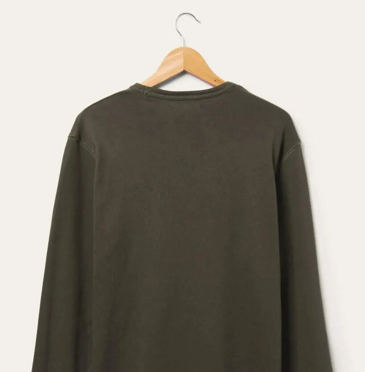 Translation missing: en.Junk Food Clothing Men's Porter Long Sleeve Boxy Pocket Tee Green Black-Medium