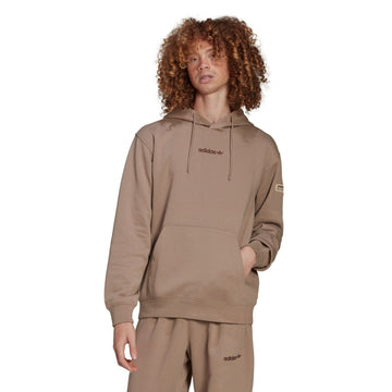 Translation missing: en.adidas Mens Trefoil Linear Regular-Fit Hoodie Chalky Brown 2XL