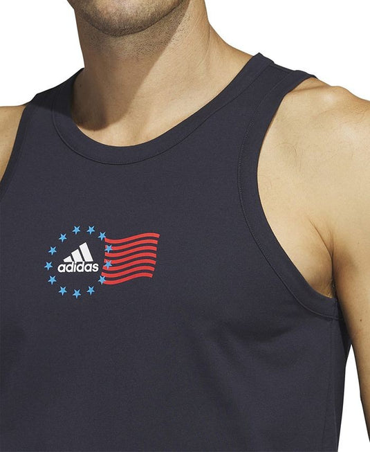 Translation missing: en.adidas Men's American Flag Tank Legend Ink-Small