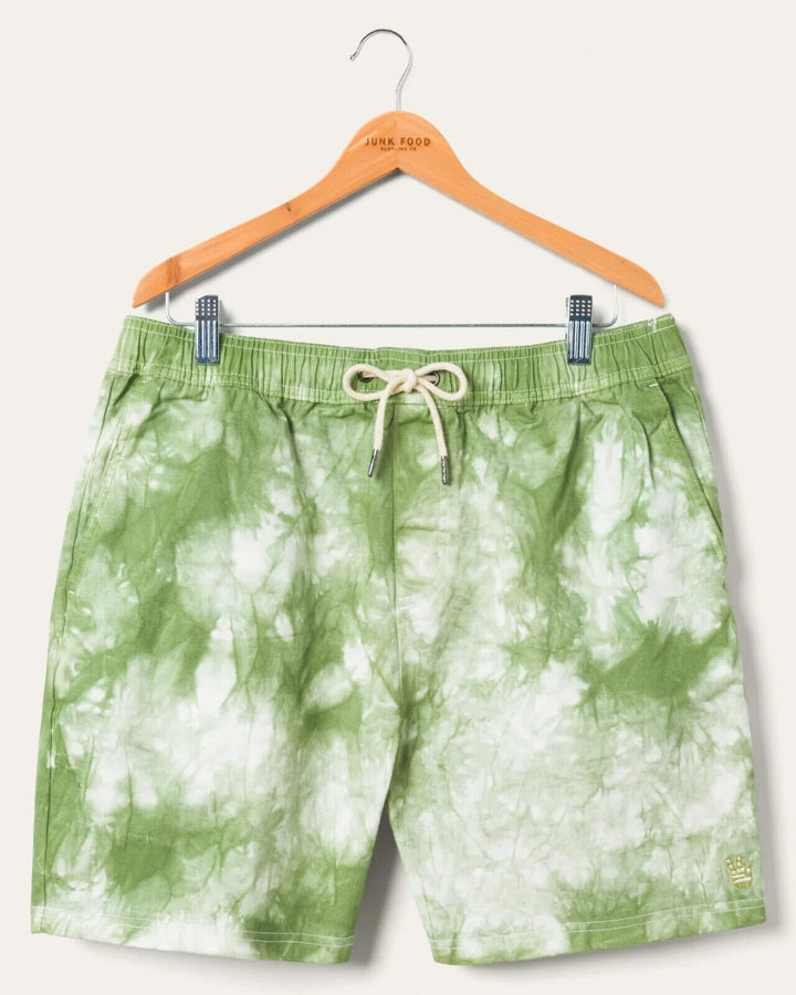 Translation missing: en.Junk Food Clothing Men's Tie Dye Twill Ford Shorts in Sage- Size 2XL