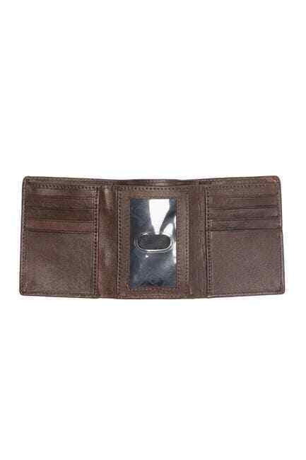 Translation missing: en.Joe's Jeans Men's Lambskin Leather RFID Trifold Wallets Black, Brown &amp; Cognac