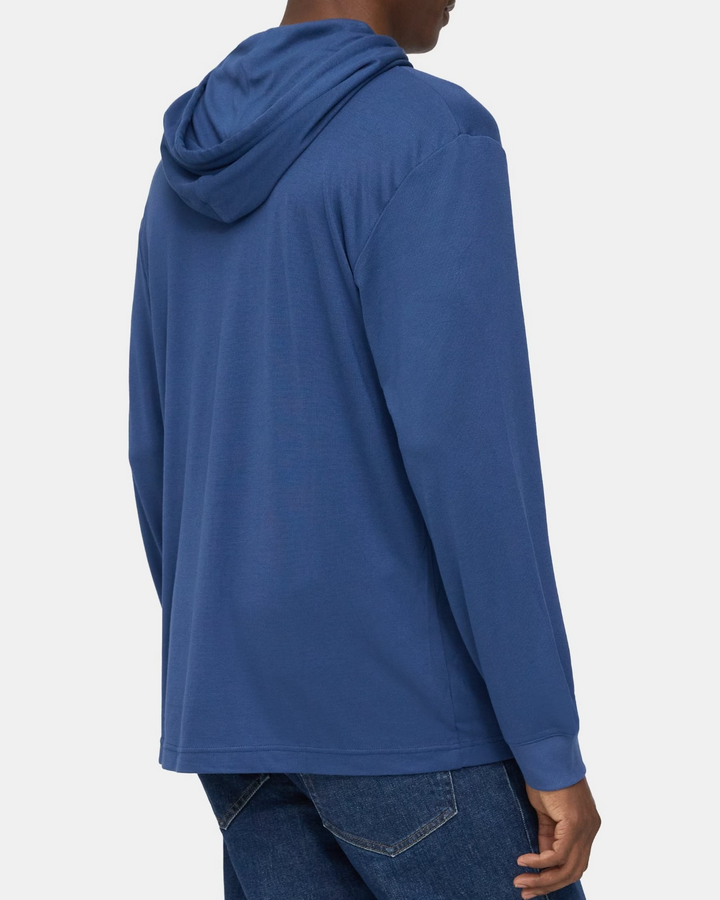 Translation missing: en.Theory Men's Modal Blend Traer Jersey Hoodie in Sargasso Blue M0199526-2XL