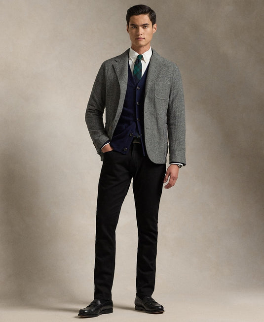 Translation missing: en.Polo Ralph Lauren Men's Modern Herringbone Sport Coat - Black-38R