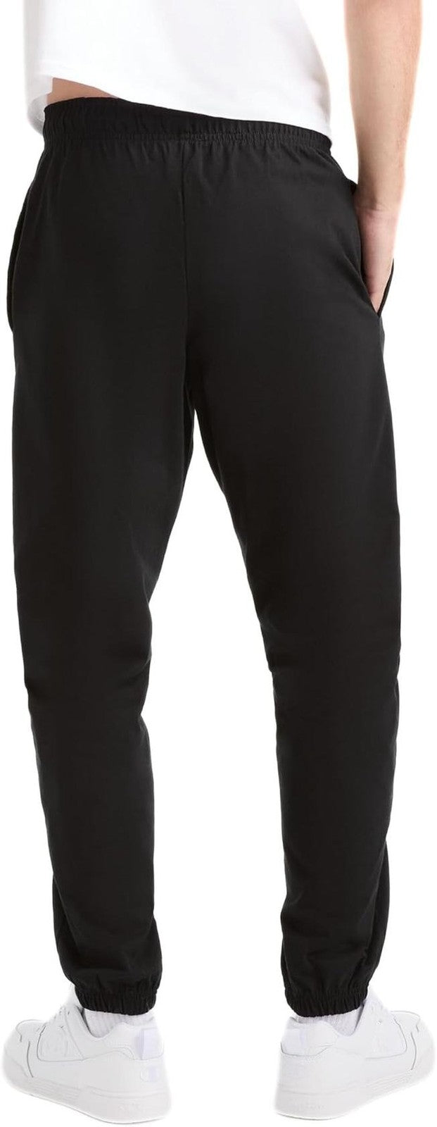 Translation missing: en.Champion Lounge Pants Black Size Small Cinched Hem C Logo Lightweight Jersey