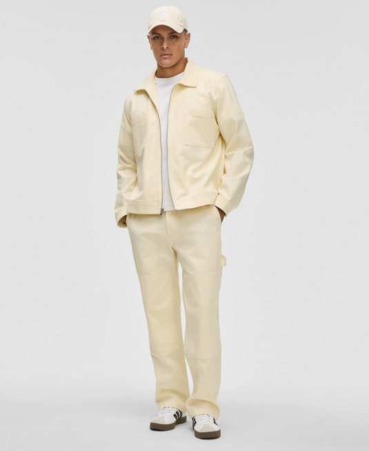 Translation missing: en.Mode of One Men's Regular-Fit Stretch Twill Utility Jacket Soft Vanilla-2XL